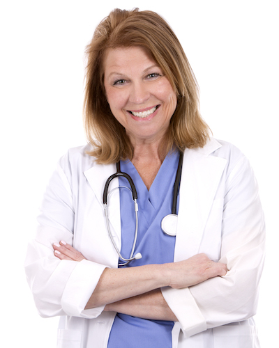 middle aged female doctor