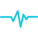 heartbeat icon BLUE 128